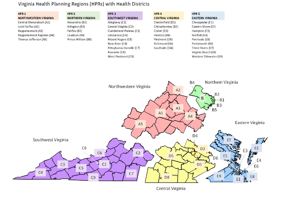 Map Virginia Health Districts and Health Planning Regions.pdf